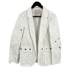 Zadig & Voltaire White Utility Blazer